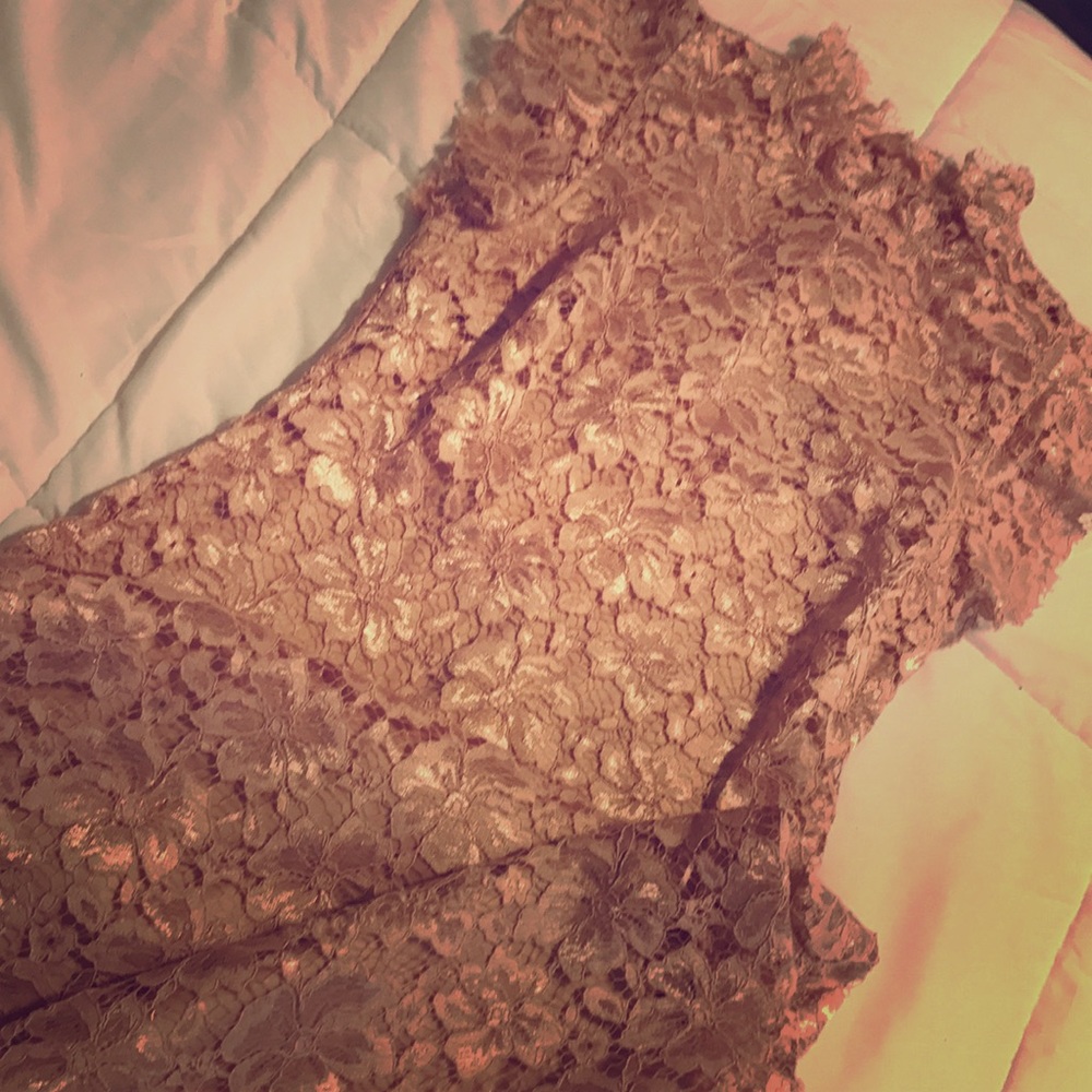Pink lace dress